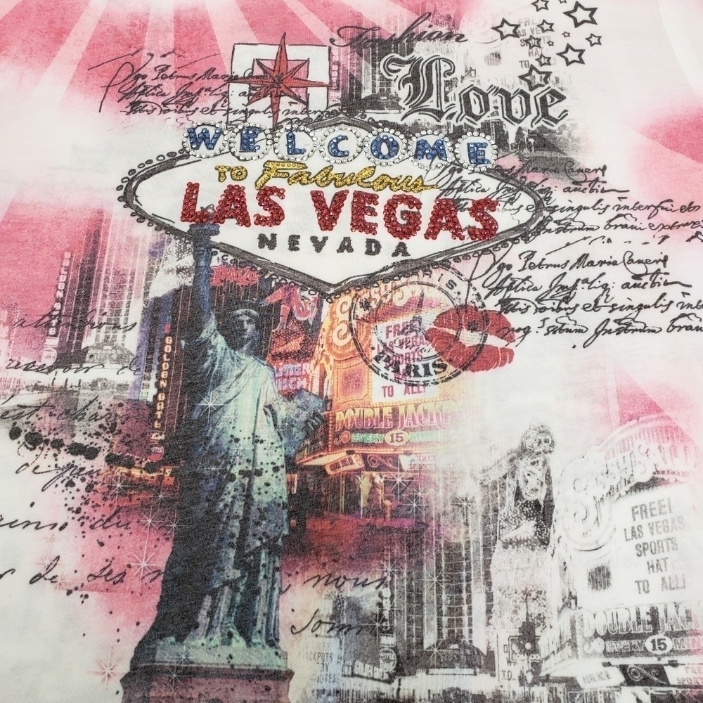 Next Level Welcome to Las Vegas Tshirt Size XL - Picture 3 of 5